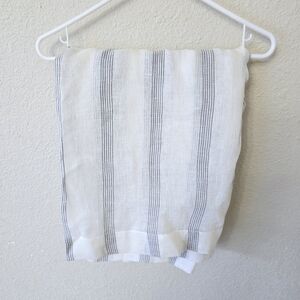 West Elm Stripe Sheer Linen blend curtains